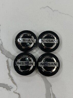 4x Nissan Altima Maxima Murano Black Wheel Center Hub Caps 40342AU510 54MM